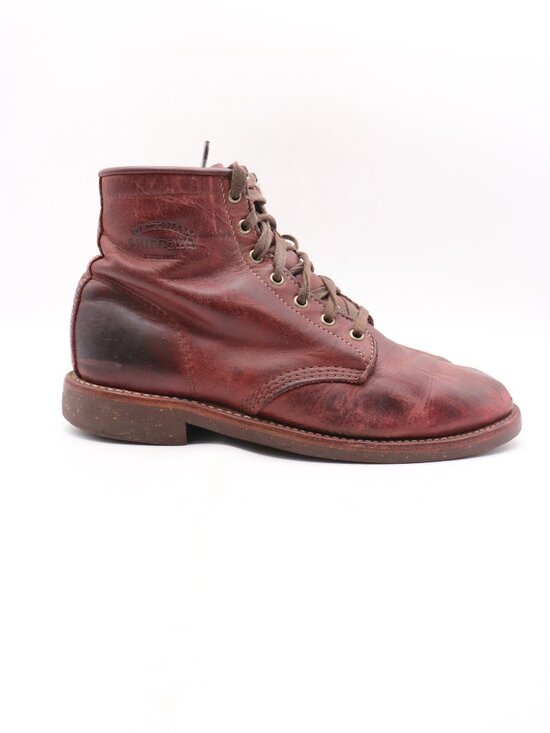 Chippewa Other - Chippewa 1901 Ankle Boots Men's Size 10.5 Burgundy Leather Lace Up USA